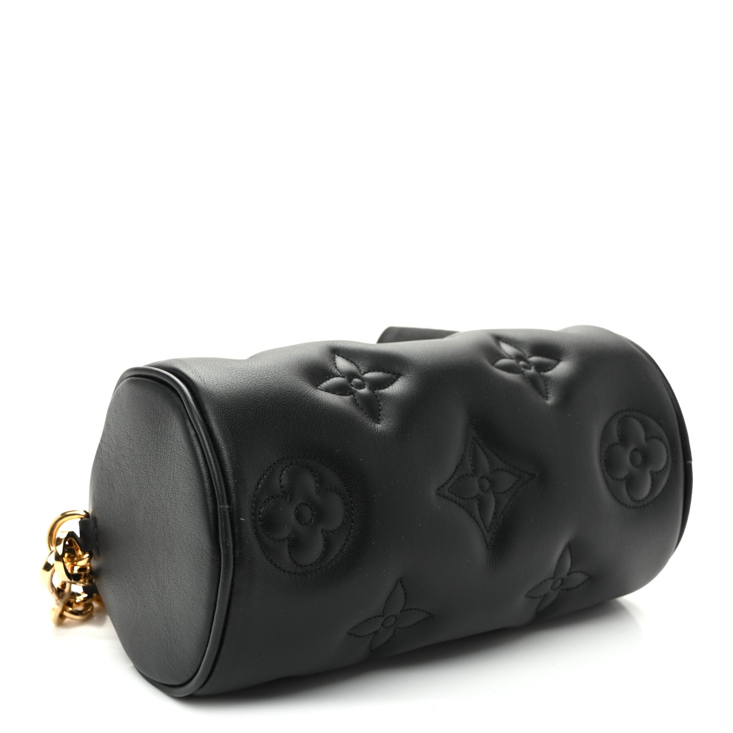 Louis Vuitton Calfskin Bubblegram Papillon BB Black 4 of 9