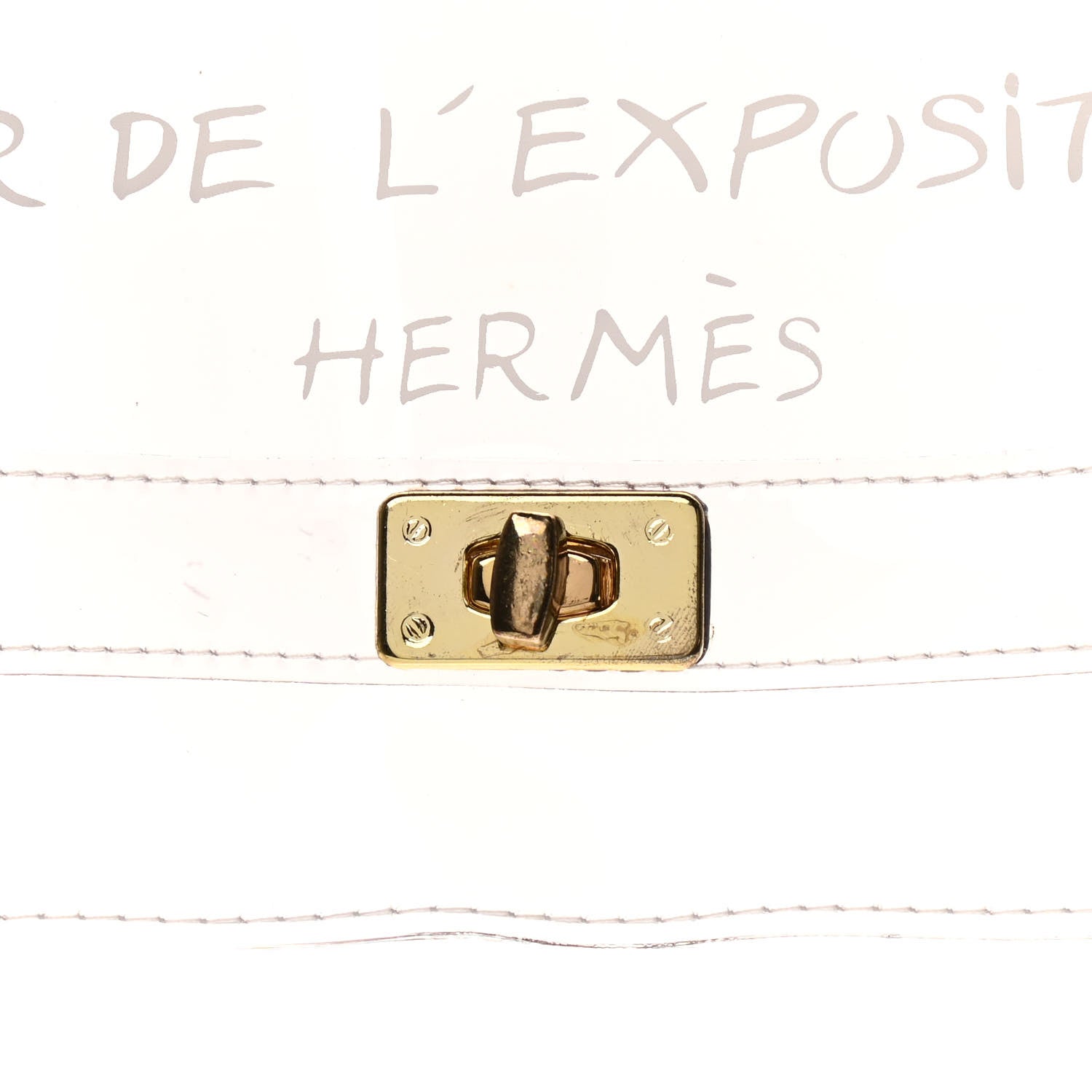 Hermes Vinyl Souvenir De L'Exposition Kelly Transparent 6 of 14