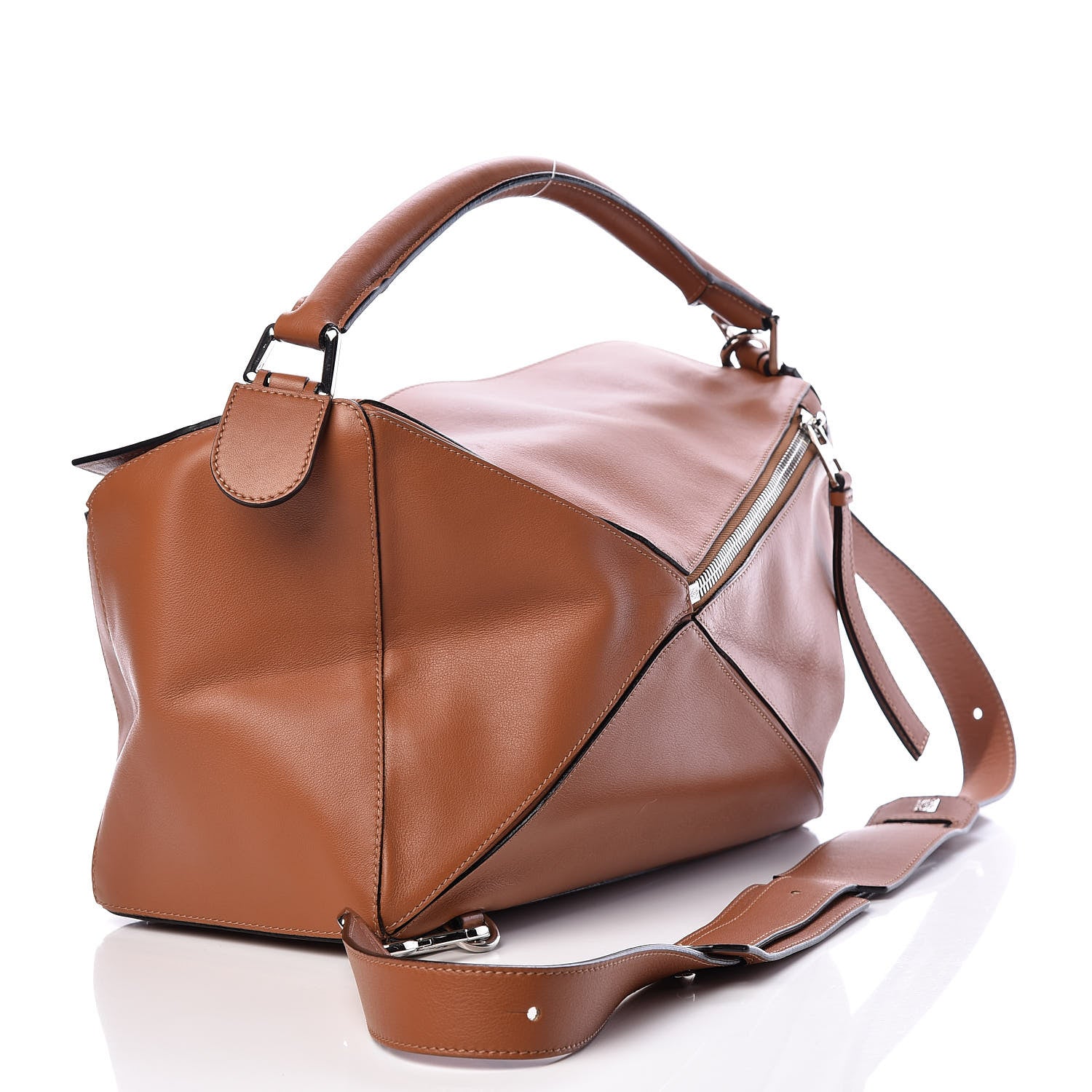 Loewe Calfskin Large Puzzle Bag Tan 3 of 11