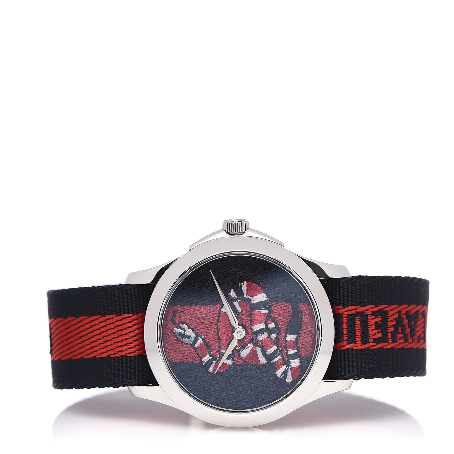 Stainless Steel Nylon 38mm Le Marche Des Merveilles Snake Quartz Watch Navy