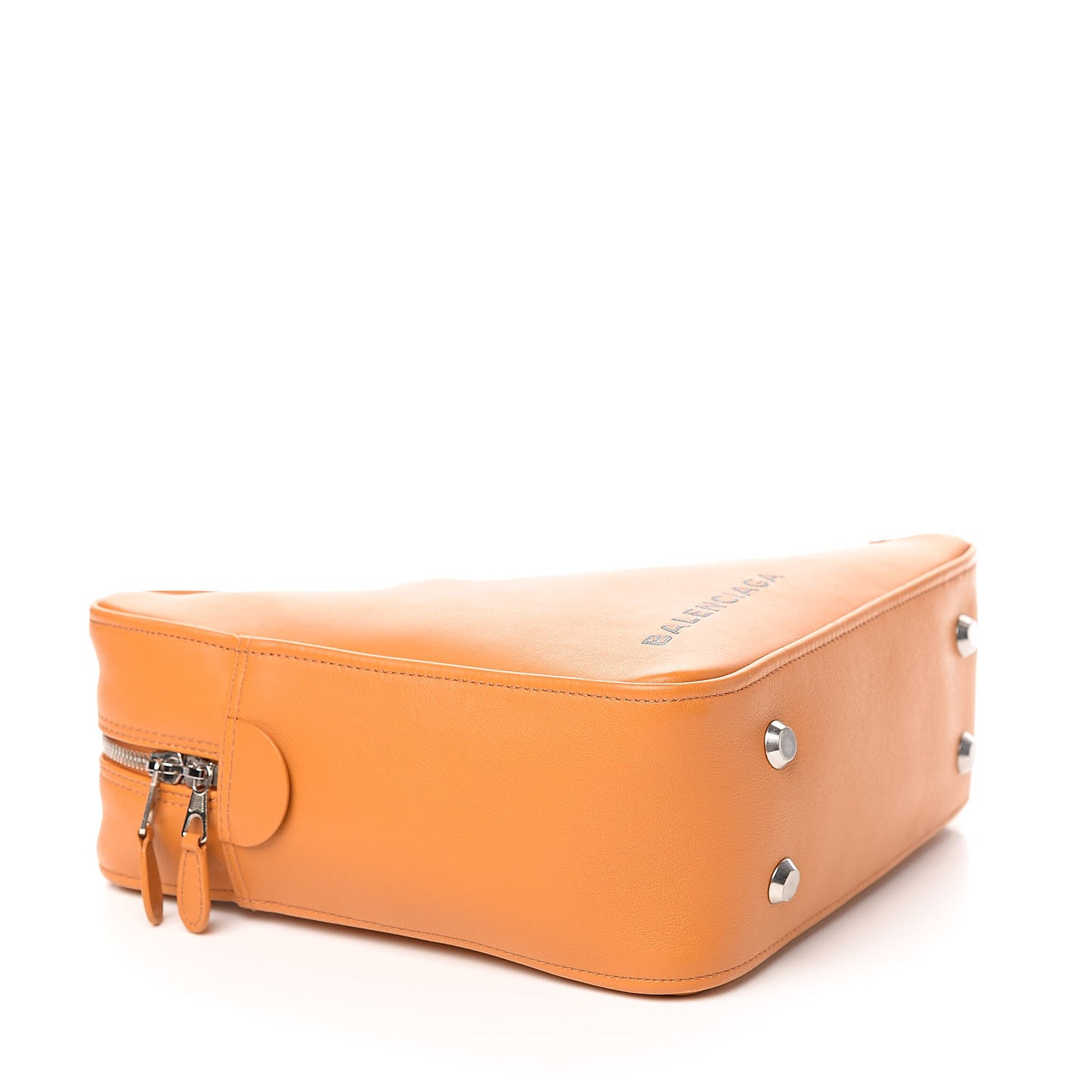 Calfskin S Triangle Duffle Orange