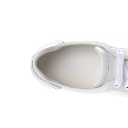 Gucci Calfskin Interlocking G Perforated Womens Ace Sneakers 36.5 White Grey Sky 7 of 10
