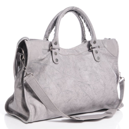 Balenciaga Agneau Marble Hardware City Grey 3 of 9