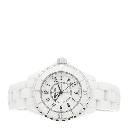 Chanel Stainless Steel Ceramic 33mm J12 Quartz Watch White 2 of 5