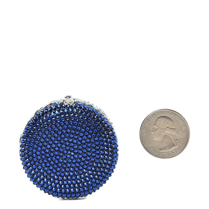 Judith Leiber Crystal French Macarons Minaudiere Pill Box Blue 2 of 6