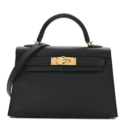 Hermes Epsom Mini Kelly Sellier 20 Black 1 of 14