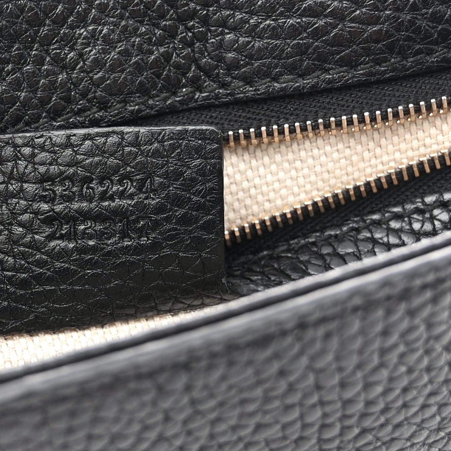 Pebbled Calfskin Medium Soho Flap Crossbody Black