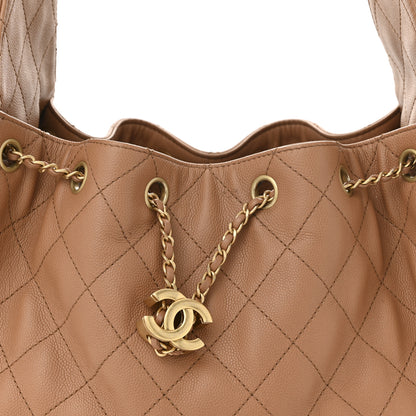 Chanel Caviar Quilted Small Chanel 25 Handbag Brown 8 of 11