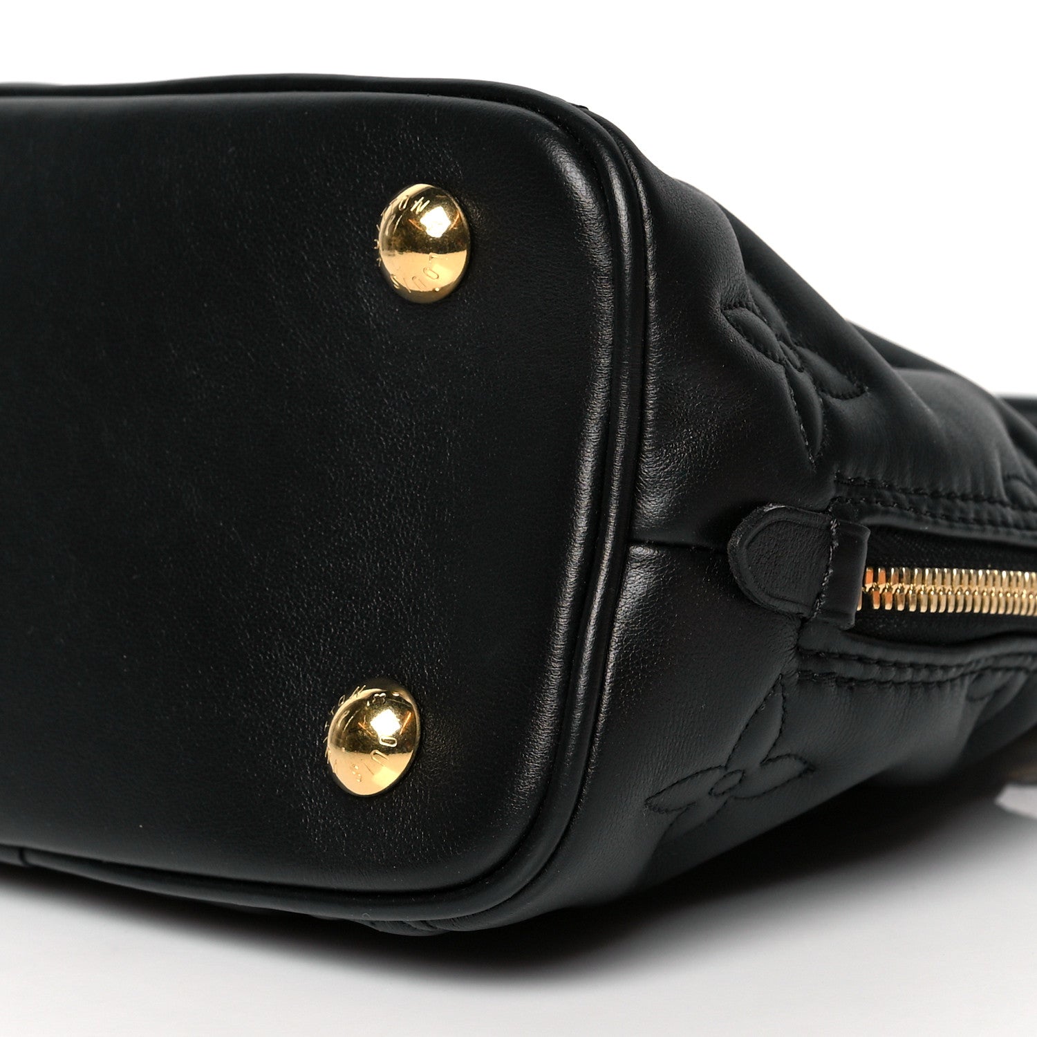 Louis Vuitton Calfskin Bubblegram Alma BB Black 9 of 9