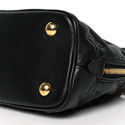 Louis Vuitton Calfskin Bubblegram Alma BB Black 9 of 9