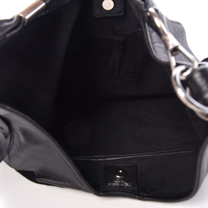 Saint Laurent Chevre Leather Ruffle Saint Tropez Black 5 of 10
