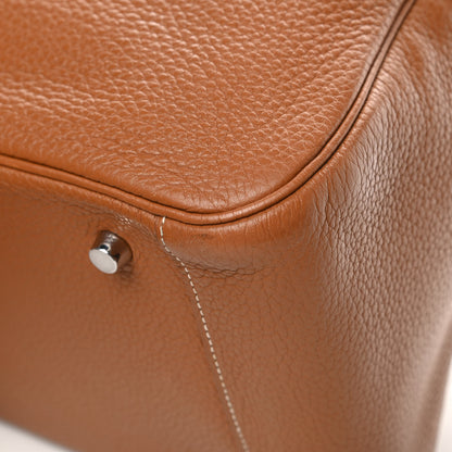 Hermes Taurillon Clemence Lindy 34 Gold 11 of 15