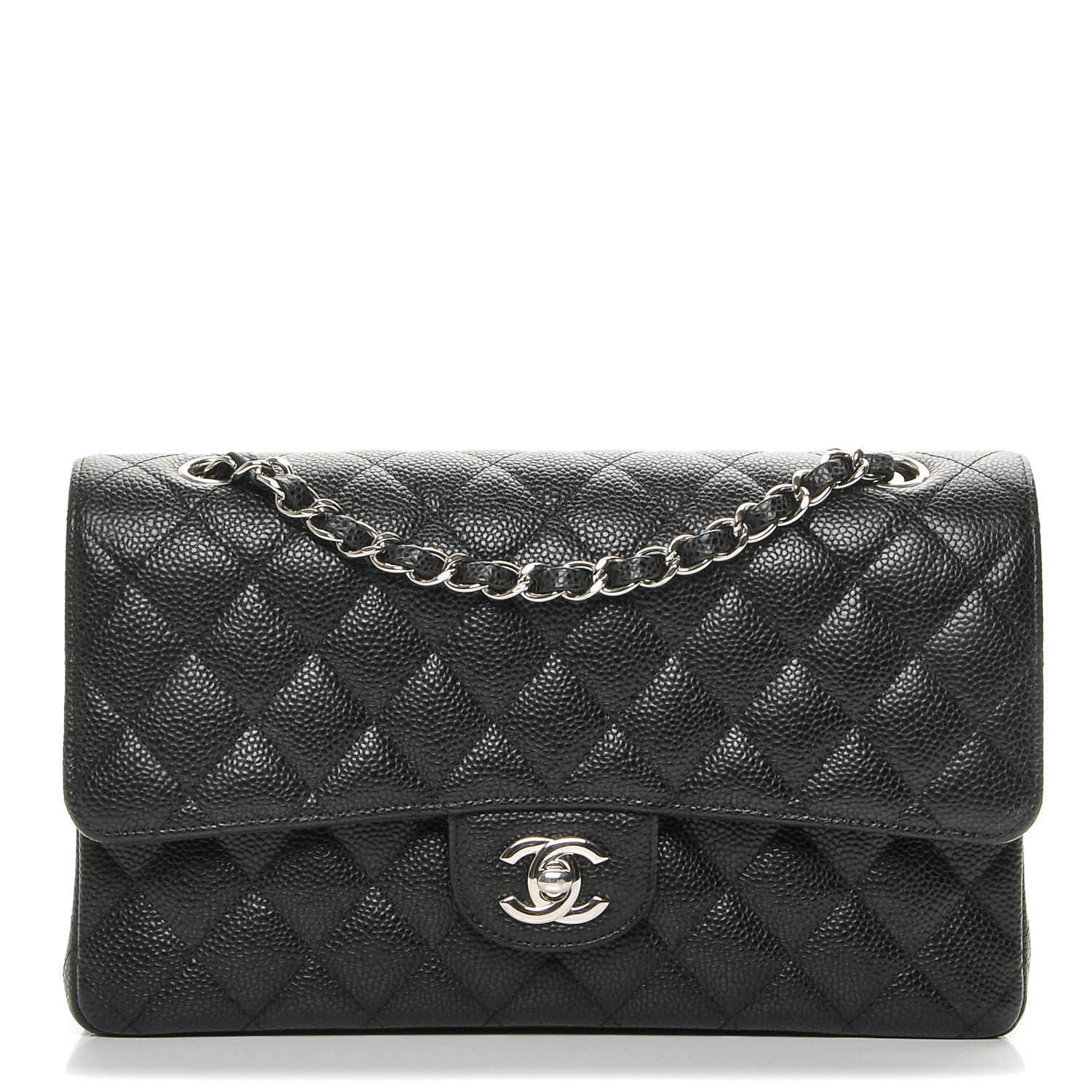 Chanel Caviar Quilted Medium Double Flap Black 1 of 7