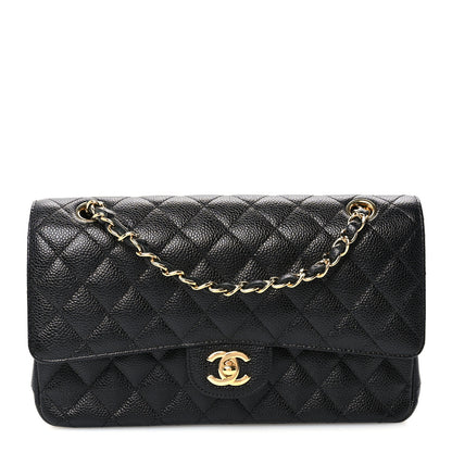 Chanel Caviar Quilted Medium Double Flap Black 1 of 11