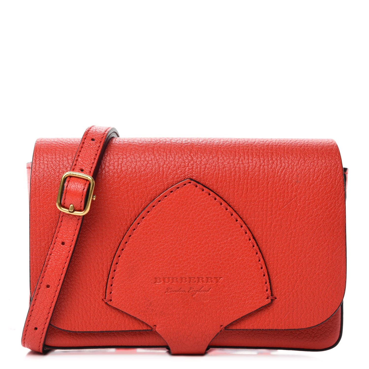 Burberry Goatskin Hampshire Crossbody Red 1 of 9
