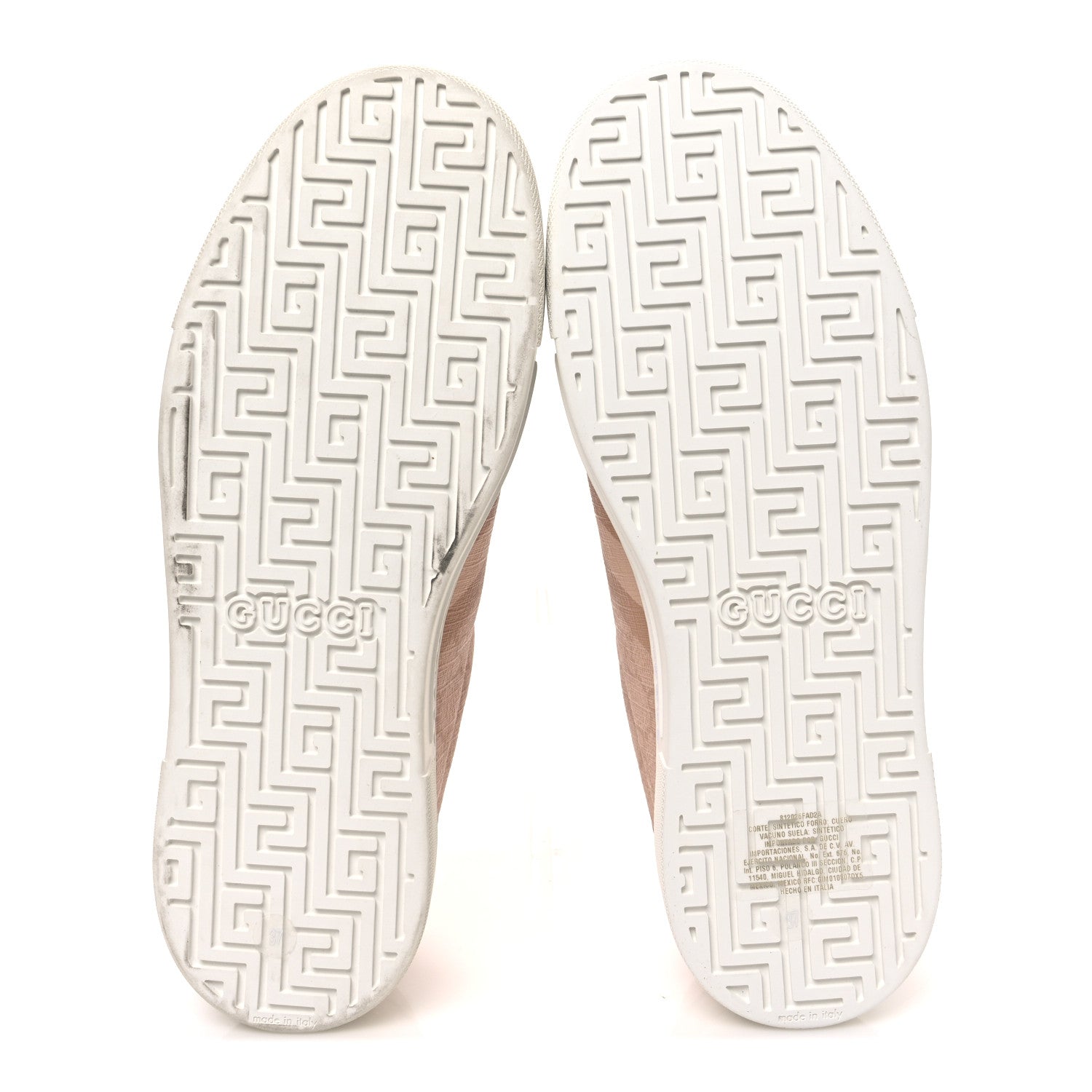 Gucci GG Supreme Tonal Web Womens New Ace Sneakers 37 Pink 7 of 11