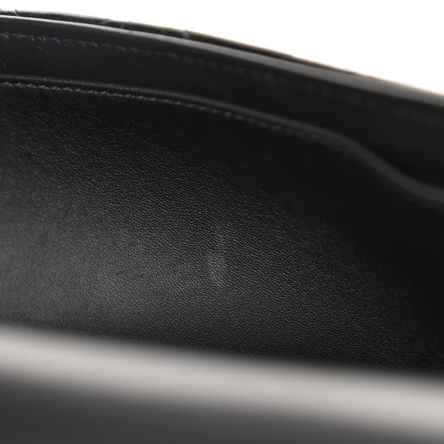 Grained Calfskin Cannage Large Caro Bag Black