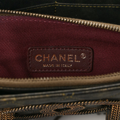 Chanel Calfskin Quilted Chain CC Chain Clutch Dark Gold 6 of 6