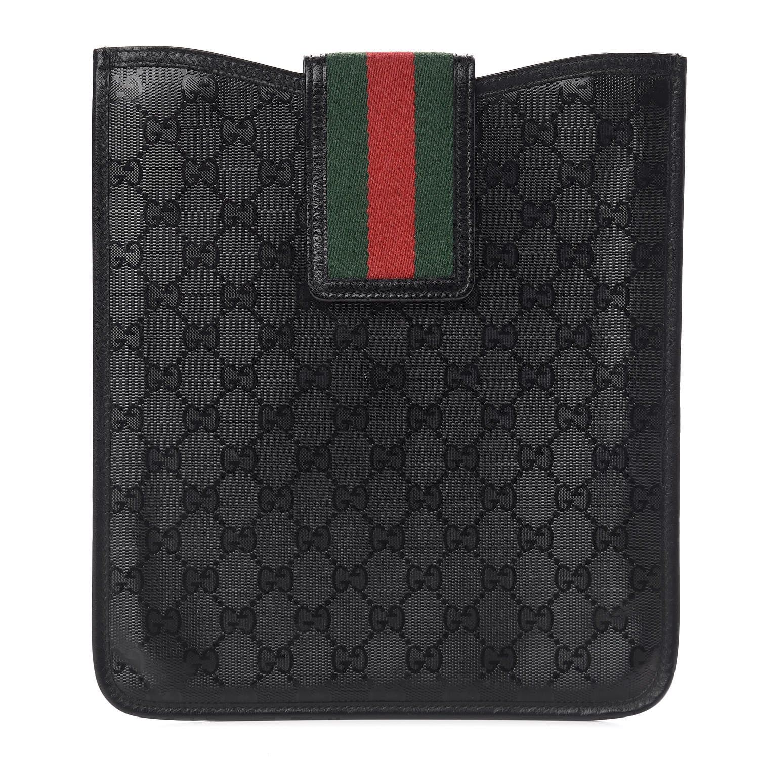 Gucci Imprime Monogram Web 500 iPad Case Black 1 of 7