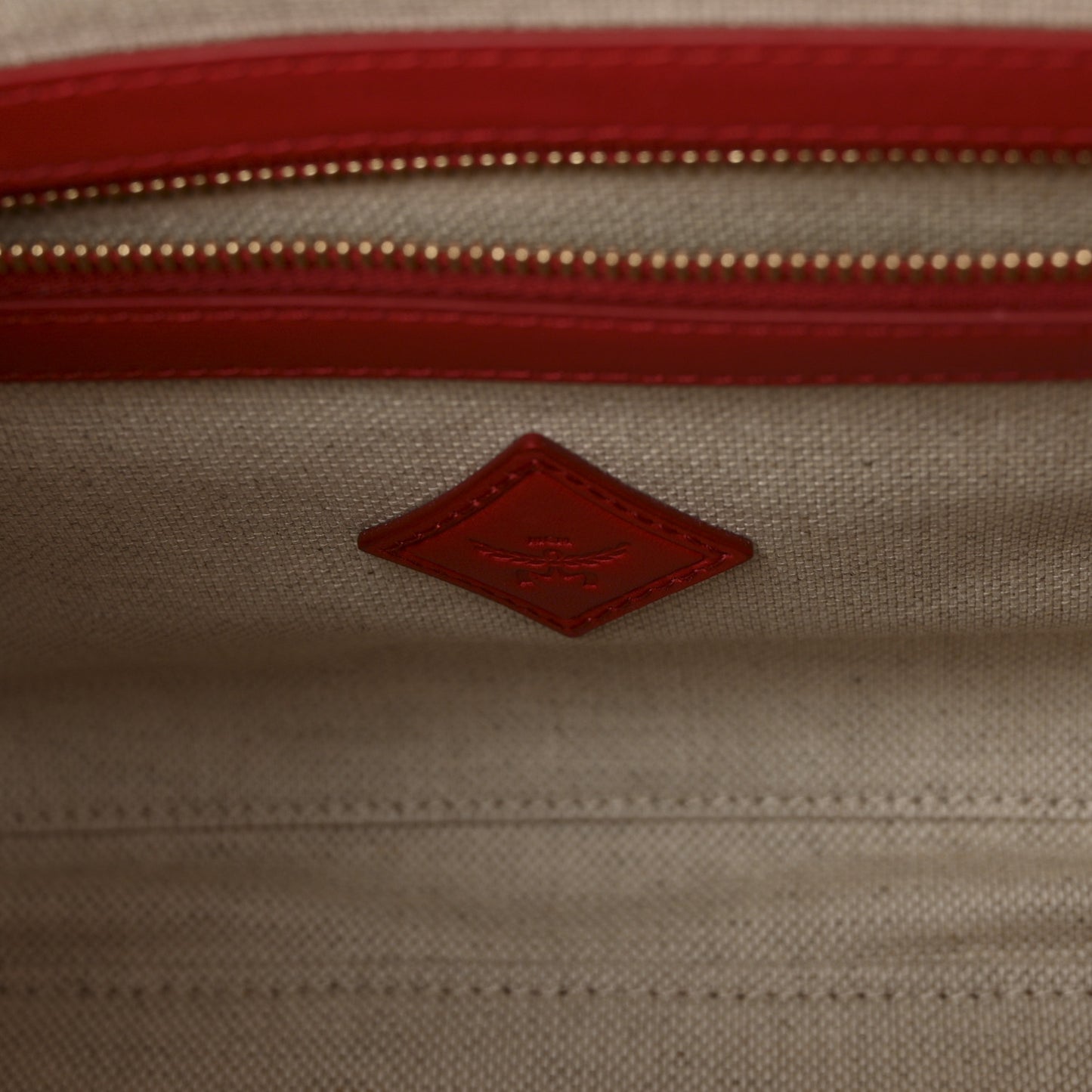 Maxi Visetos Medium Ella Boston Bag Candy Red