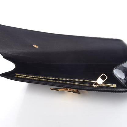 Louis Vuitton Patent Neo Sobe Louise EW Clutch Black 5 of 9