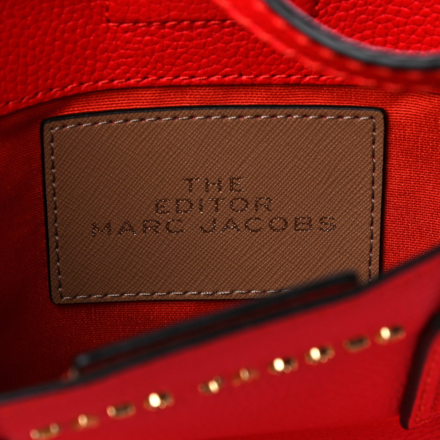 Marc Jacobs Pebbled Calfskin Gotham Bauletto Satchel Red 7 of 11