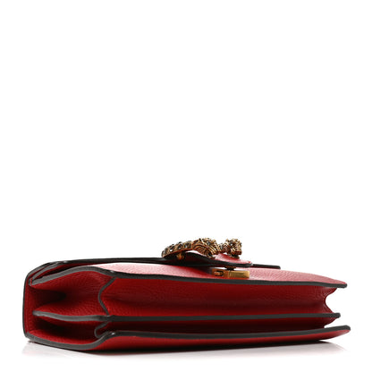 Gucci Dollar Calfskin Swarovski Crystal Small Dionysus Shoulder Bag Hibiscus Red 4 of 10