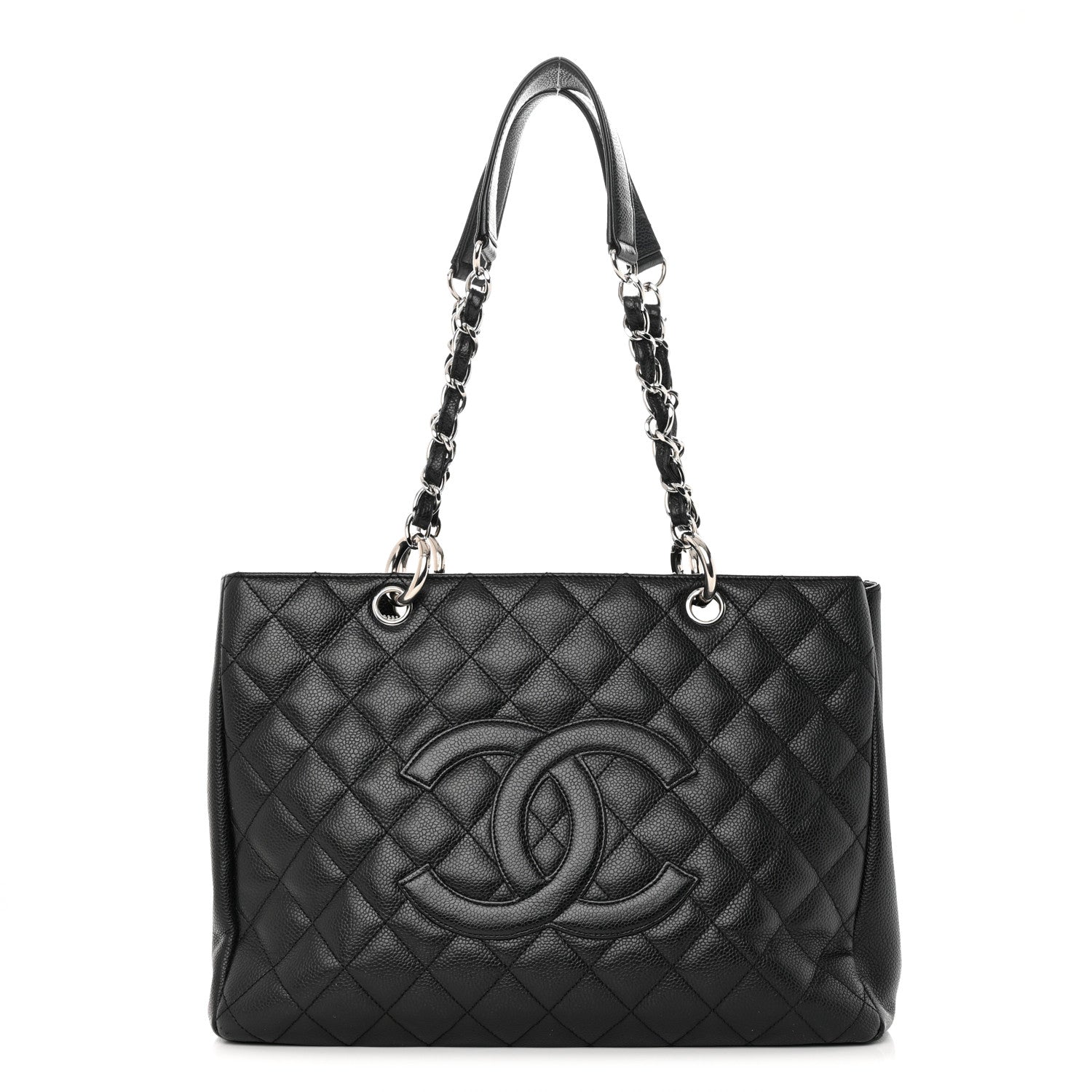 Chanel Caviar Quilted Grand Shopping Tote GST Black 1 of 15