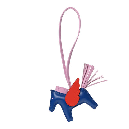 Hermes Milo Lambskin Grigri Rodeo Pegase Horse Bag Charm PM Bleu France Mauve Sylvestre Capucine 1 of 3