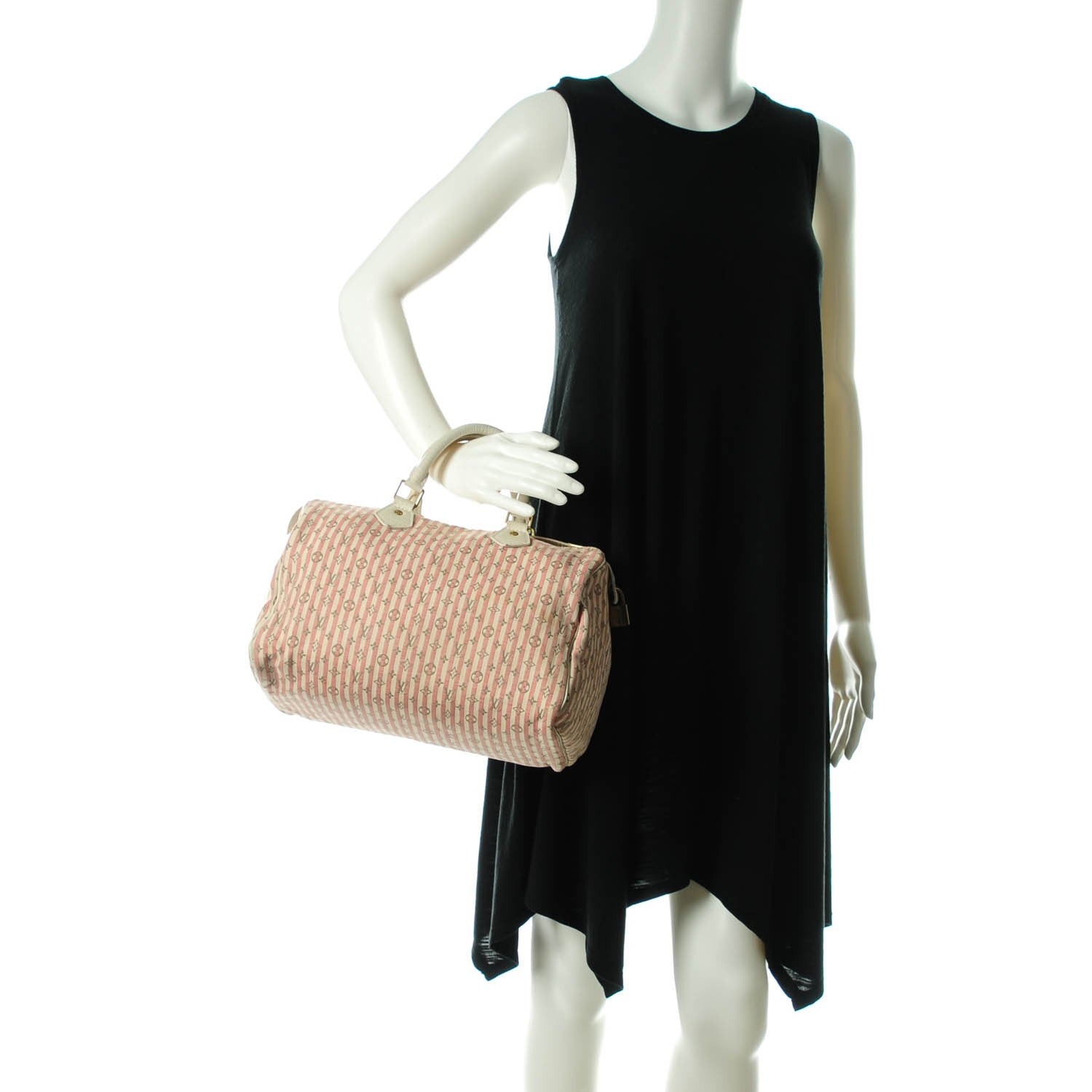 Louis Vuitton Mini Lin Croisette Speedy 30 Rouge 2 of 8