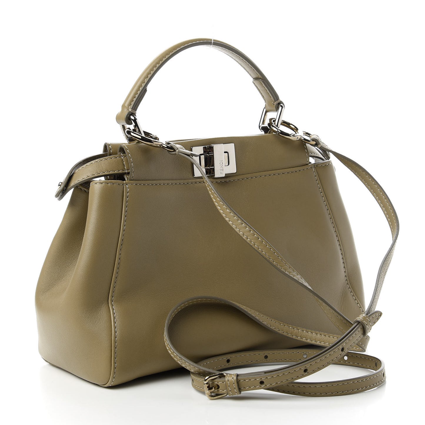 Nappa Mini Peekaboo Iconic Satchel Tortora