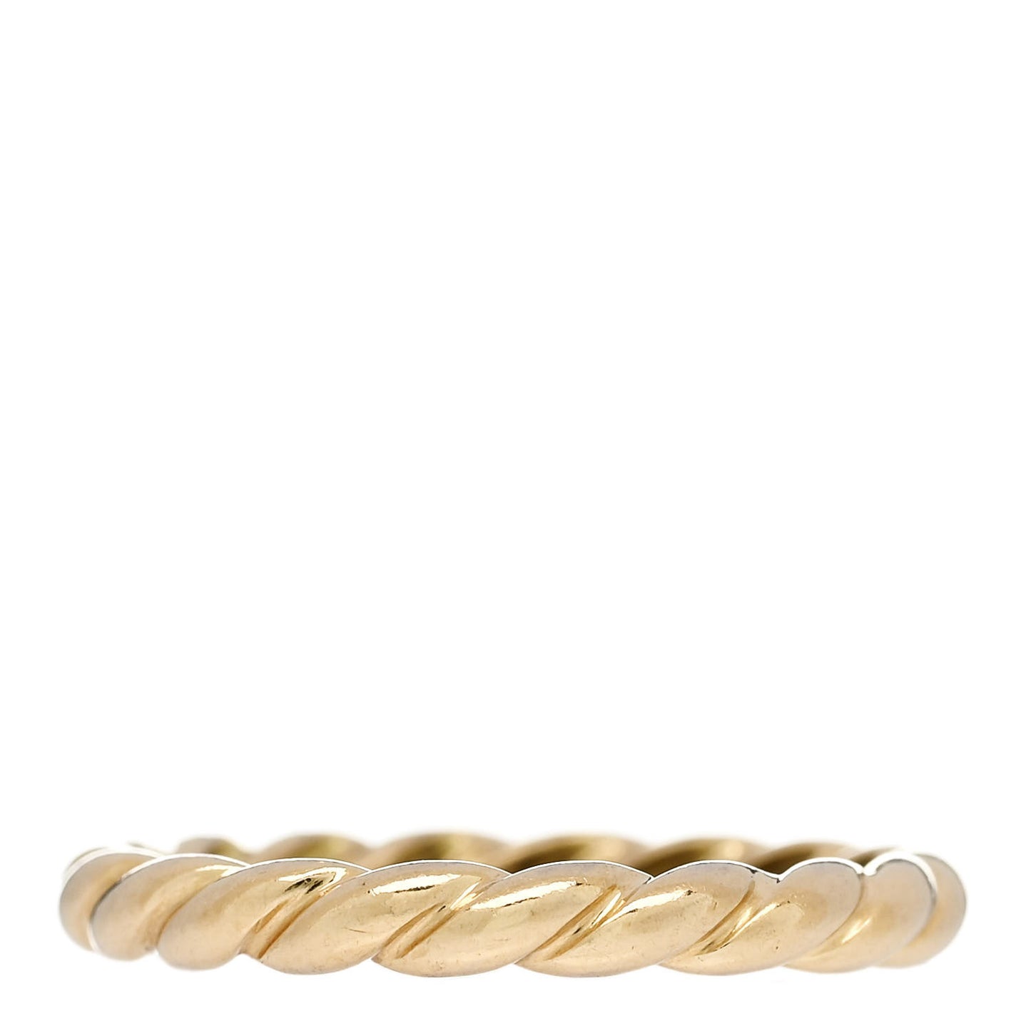18K Yellow Gold 2.45mm Cable Classics Band Ring 50 5.5
