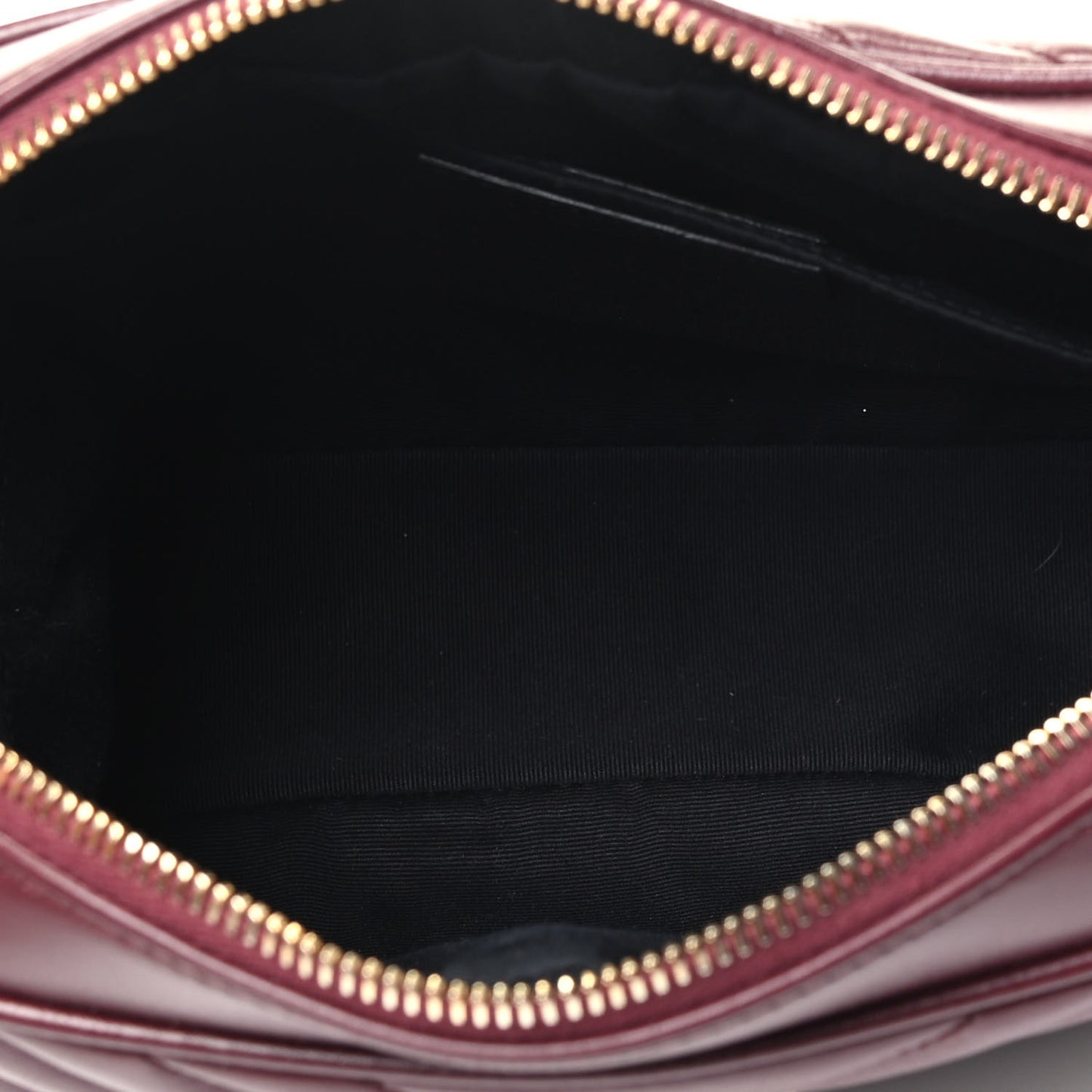 Calfskin Matelasse Monogram Lou Camera Bag Dark Legion Red