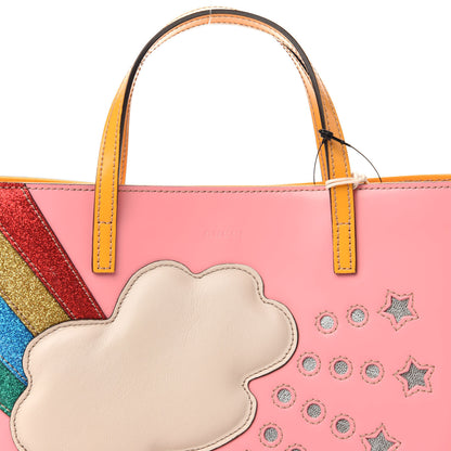 Gucci Calfskin Childrens Rainbow Tote Lotus Pink Crop Multicolor 11 of 11