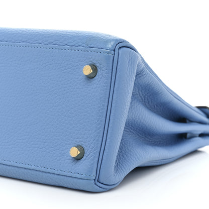 Hermes Taurillon Clemence Kelly Retourne 28 Bleu Paradise 7 of 12