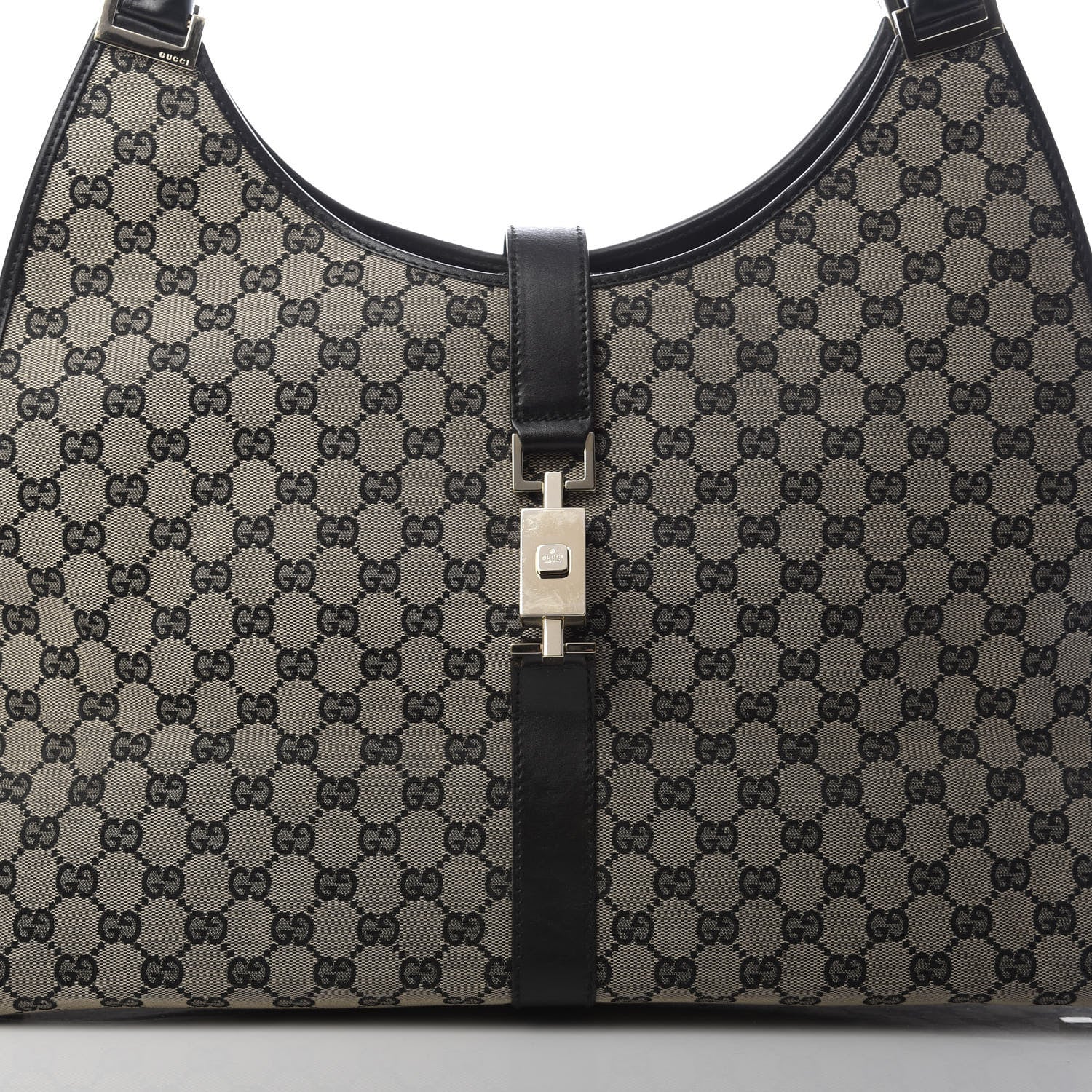 Gucci Monogram Jackie Shoulder Bag Navy 15 of 15