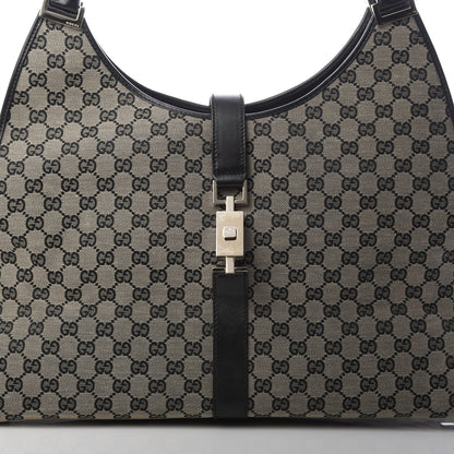 Gucci Monogram Jackie Shoulder Bag Navy 15 of 15