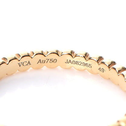 Van Cleef & Arpels 18K Yellow Gold Small Perlee Ring 49 5 4 of 5