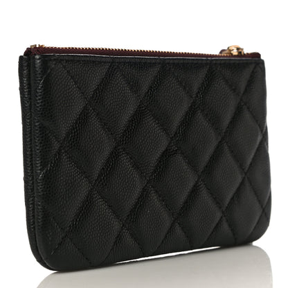 Chanel Caviar Quilted Small Cosmetic Case Black 3 of 10