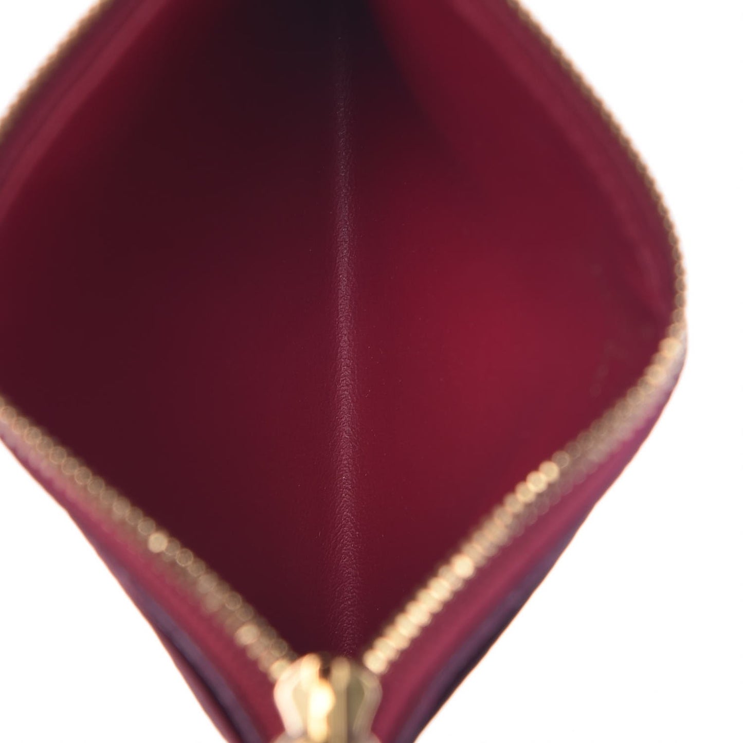 Monogram Zipped Card Holder Fuchsia