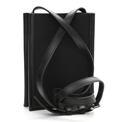Alexander McQueen Calfskin Nylon Mini Skull Crossbody Bag Black 3 of 9