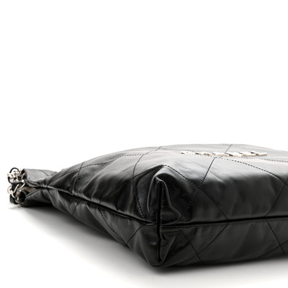 Chanel Shiny Calfskin Quilted Chanel 22 Black 10 of 12