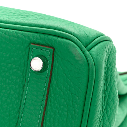 Hermes Taurillon Clemence Birkin 30 Menthe 12 of 16