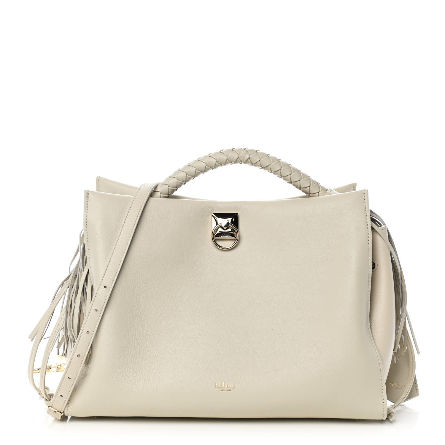 Mulberry Heavy Grain Small Iris Tote Chalk 1 of 10