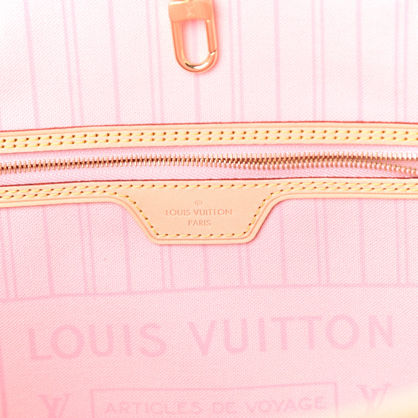 Damier Azur Neo Neverfull MM Rose Ballerine