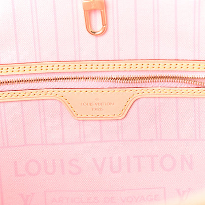 Louis Vuitton Damier Azur Neo Neverfull MM Rose Ballerine 6 of 8