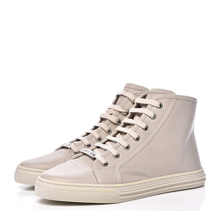 Gucci Calfskin Womens High Top Sneakers 39 Mystic White 3 of 9