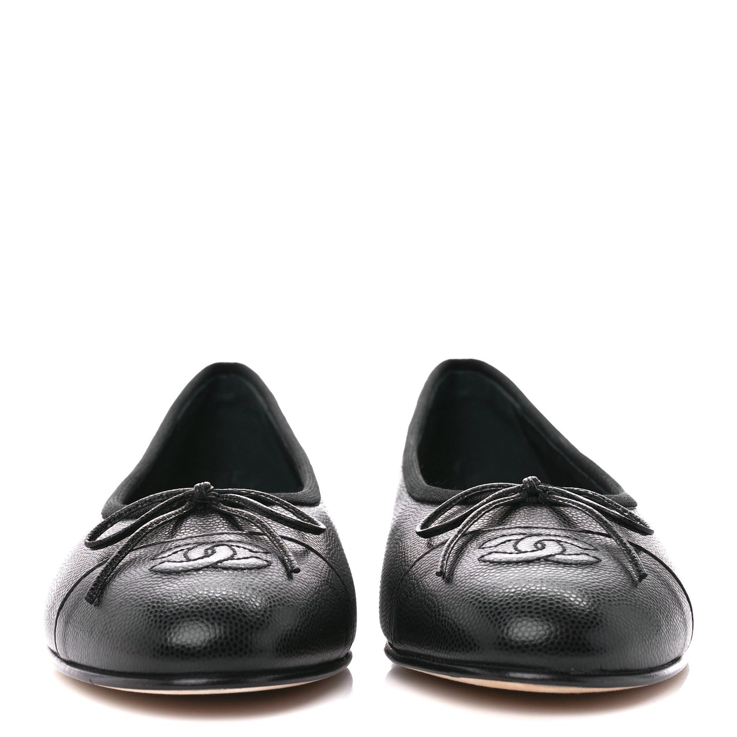 Caviar CC Cap Toe Ballerina Flats 39 Black