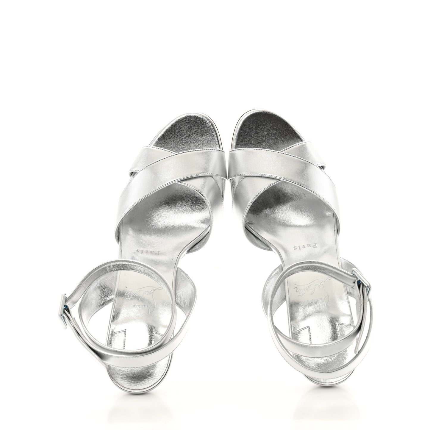 Kid Laminato Mariza 85 Sandals 40.5 Silver
