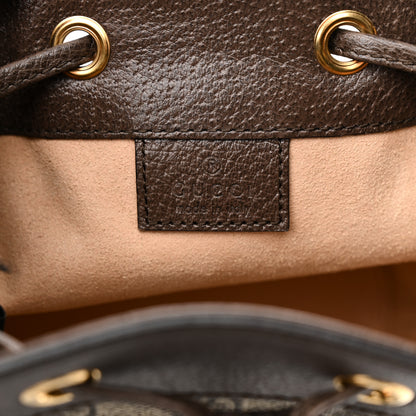 Gucci GG Supreme Monogram Web Mini Ophidia Bucket Bag Brown 6 of 10
